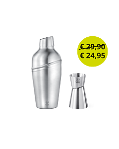 Cocktailshaker met jigger