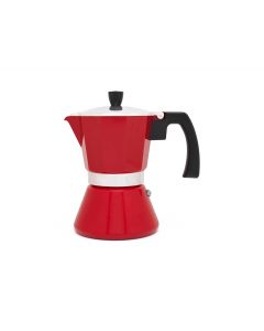 Espressomaker Tivoli 6-kops rood