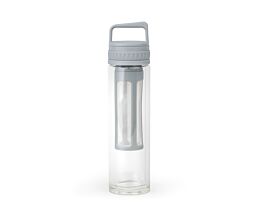 Cold brew infuser bottle Moshi glas grijs