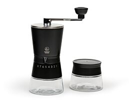Giftset koffiemolen Bologna zwart