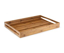 Dienblad L 55x40x6cm donker bamboe