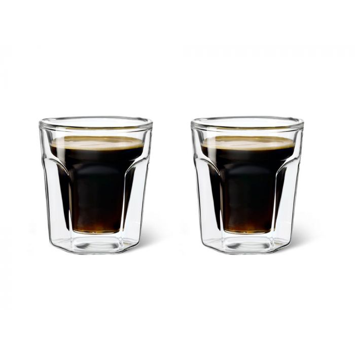 contact Middel Kritiek Dubbelwandig glas Espresso 100ml s/2